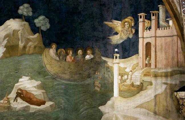 GIOTTO di Bondone Mary Magdalene-s Voyage to Marseilles